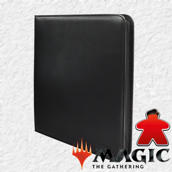 PRO-Binder Vivid Black 12-Pocket Zippered