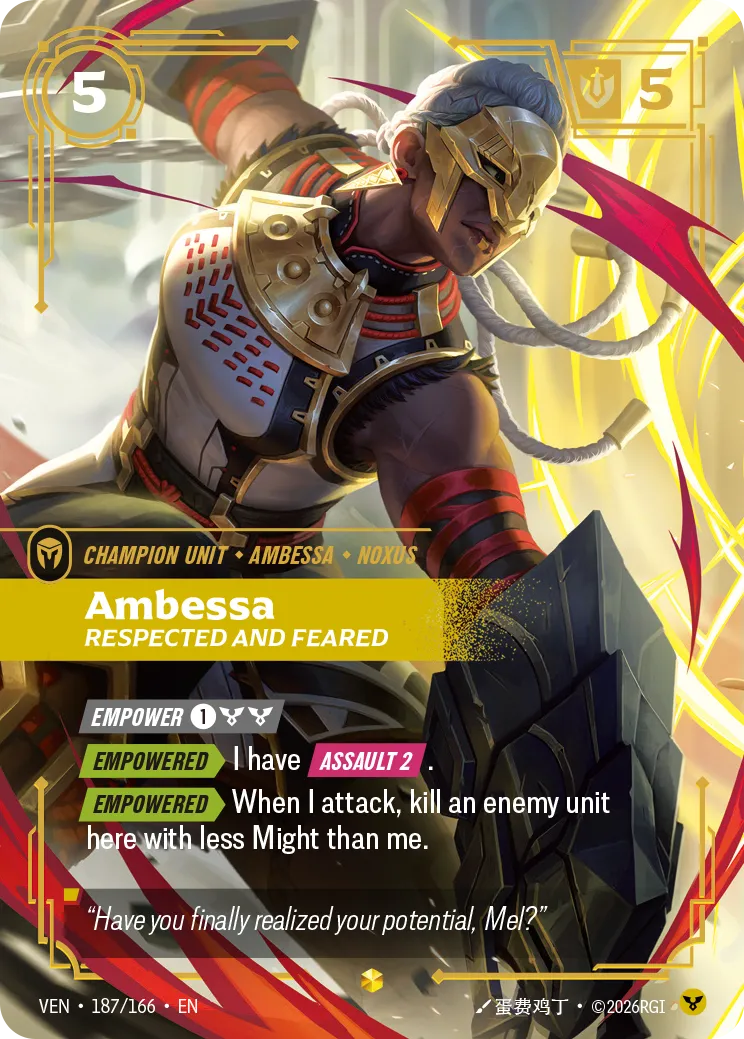 Ambessa, Respected and Feared