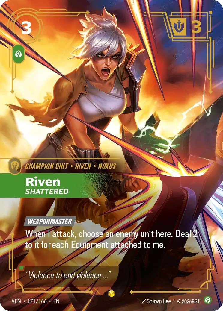 Riven, Shattered